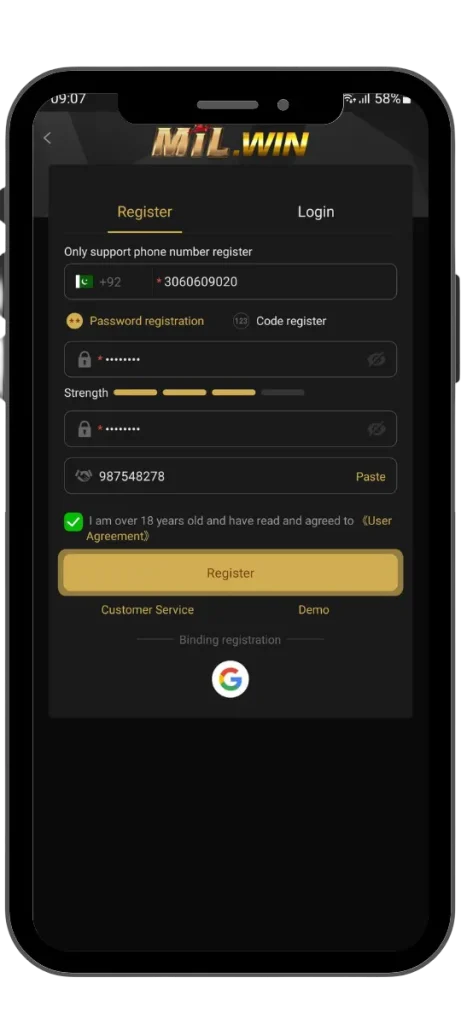 Mil-Win-Registration